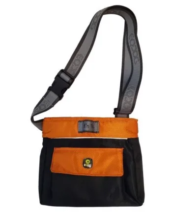 Click Treat Professionel Godbidstaske Sort Orange - Eqdog Happypet  - 5711661003303