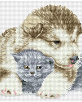 Diamond Dotz Squares Hund Kat - Diamond Dotz Happypet  - 4895225917914