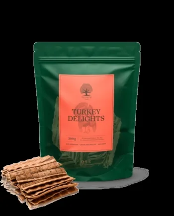 Turkey Delights Kornfri Træningsgodbid Kalkun - Essential Foods Happypet  - 5711580030602