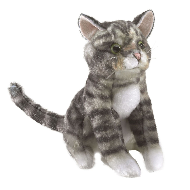Fingerbamse Tabby Kat - Folkmanis Happypet