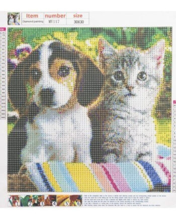 Hund Kat Motiv Diamond Paint - Dingadget Happypet  - 10084