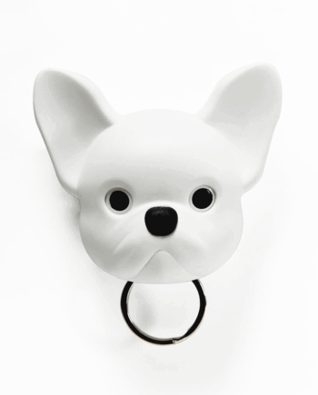 Hvid Hund Nøgleholder Magnetisk - Qualy Happypet  - 8858782111443