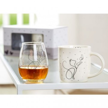 Glas Sæt Med Kat Krus Godkarmashop - Gilde Handwerk Happypet
