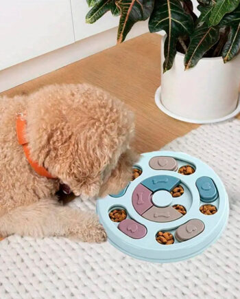 Pink Interaktivt Rundt Hundepuslespil - Satana.dk Happypet