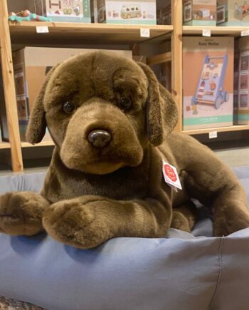 Stor Labrador Bamsehund Blød Kammebamse Ligner ægte Brun Hund - Teddy Hermann Happypet  - 4004510919889