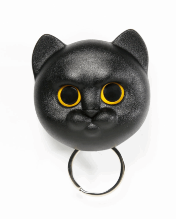 Sort Kat Nøgleholder Magnetisk - Qualy Happypet  - 8858782105329