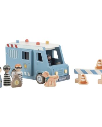 Politibil Med Træfigurer Hund Little Dutch - Little Dutch Happypet  - 8713291225411